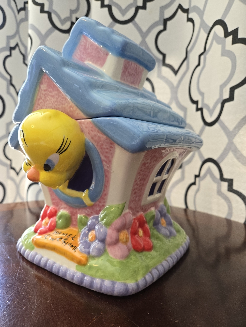 Gibson Pastel TWEETY Ceramic Canister Cookie Jar